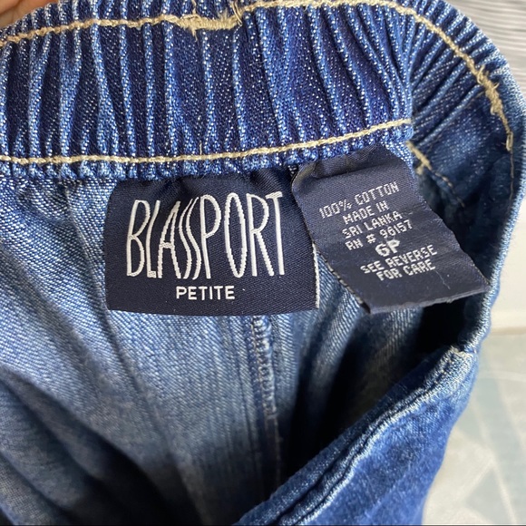 Vintage Blass Sport Denim Button Front Skirt 6P - Picture 13 of 15